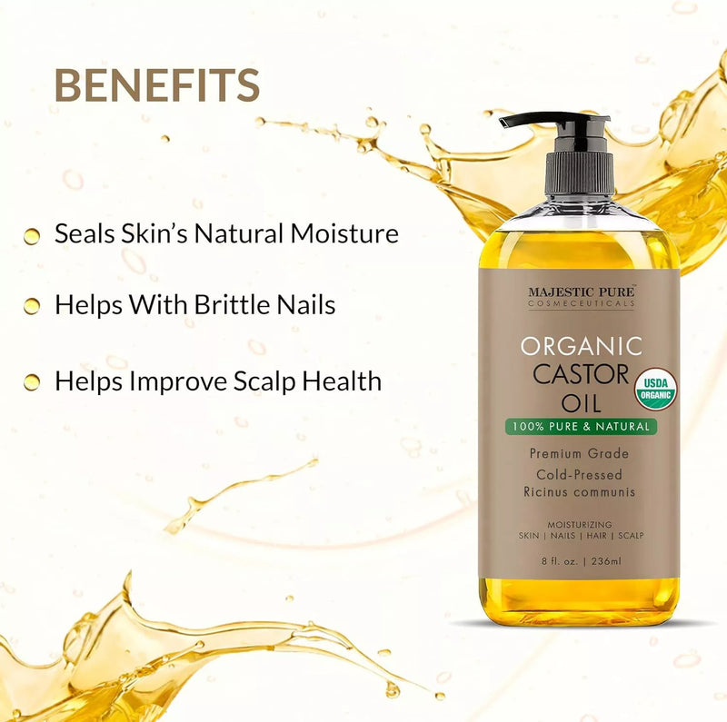 
  
    USDA Organic Castor Oil | 8 fl oz
  
