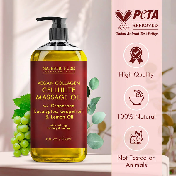 
  
    Sore Muscle Massage Oil & Vegan Collagen Cellulite Massage Oil
  
