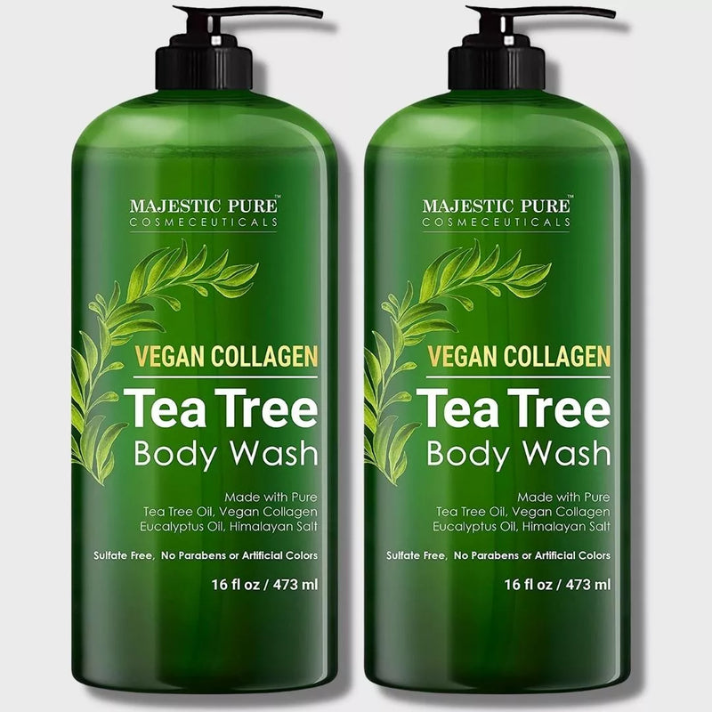 
  
    Vegan Collagen Tea Tree Body Wash | 16 fl oz - Pack of 2
  
