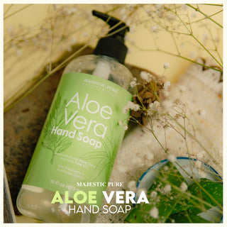 Aloe Vera Liquid Hand Soap (16 oz) - Majestic Pure Cosmeceuticals