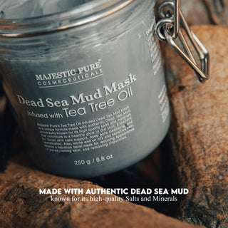 Dead Sea Mud Mask Infused w/ Tea Tree Oil - Majestic Pure Cosmeceuticals