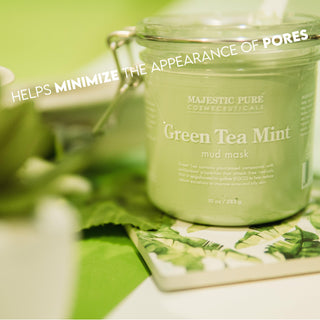 Green Tea Mint Mud Mask - Majestic Pure Cosmeceuticals