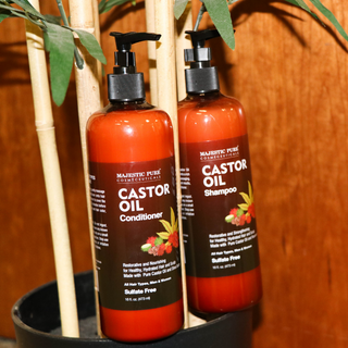 Castor Oil Shampoo and Conditioner Set - Majestic Pure Cosmeceuticals