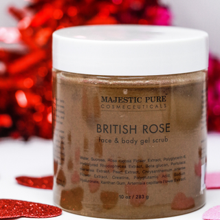 British Rose Scrub - Majestic Pure Cosmeceuticals