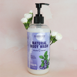 Natural Body Wash w/ Blueberry Extract - Majestic Pure Cosmeceuticals