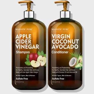 Apple Cider Vinegar Shampoo & Coconut Avocado Conditioner Set