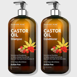 Castor Oil Shampoo and Conditioner Set