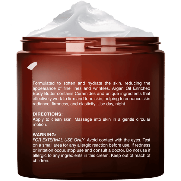 
  
    Whipped Argan Oil Hydrating Body Butter (8 oz) directions
  
