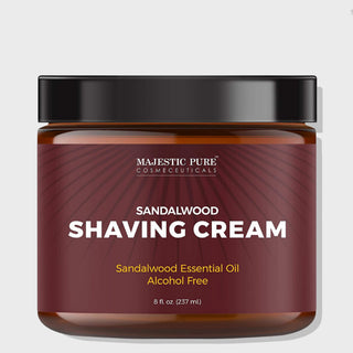 sandalwood essential oil shaving cream (8oz/237ml)