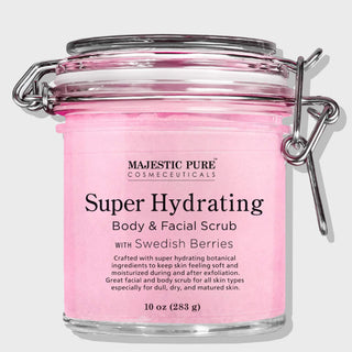 Super Hydrating Body and Facial Scrub with swedish berries 10 oz jar