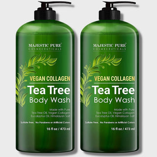 Vegan Collagen Tea Tree Body Wash Set of 2